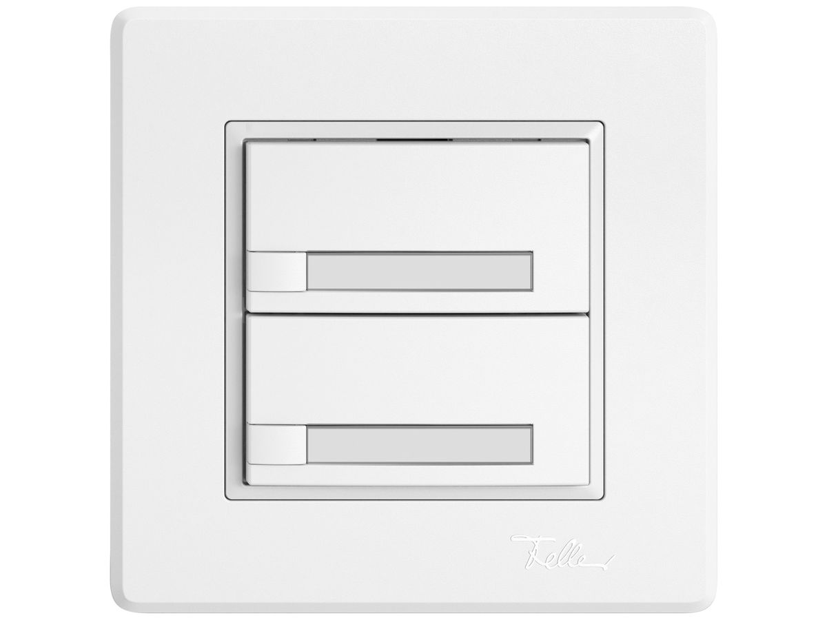UP-KNX-Taster RGB EDIZIO.liv SNAPFIX® Temperaturfüh.o.LED Pap.2×T 1-Tbed.ws