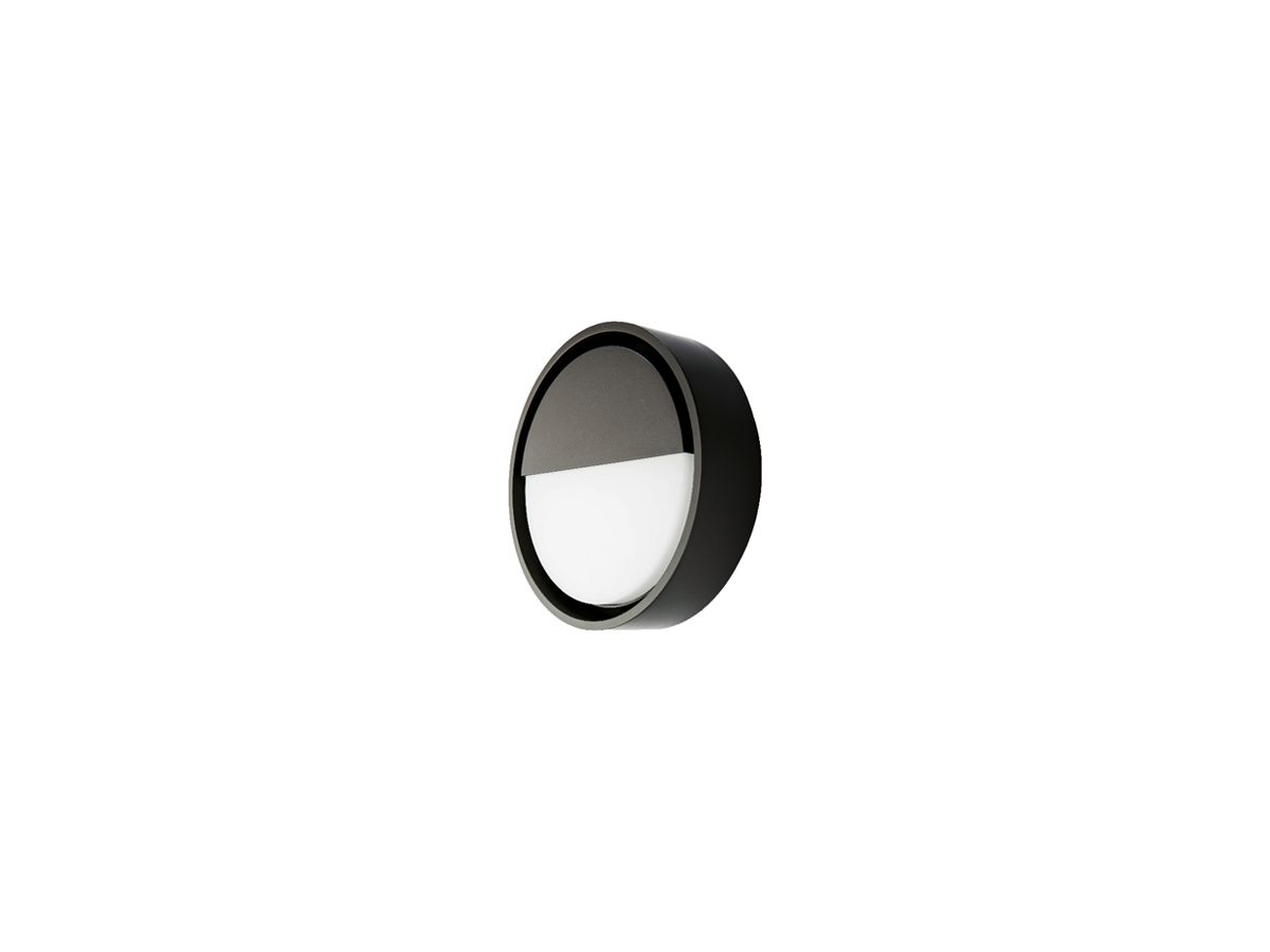 LED-Wandleuchte SG Frame Round 7W 390lm 830 IP66 DIM Ø270mm schwarz