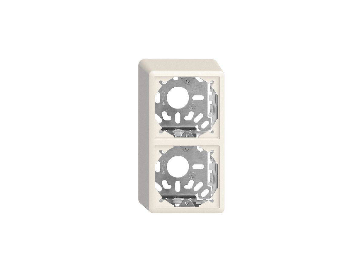 Kappe mit Grundplatte 2×54mm weiss für Kombination FX Universal