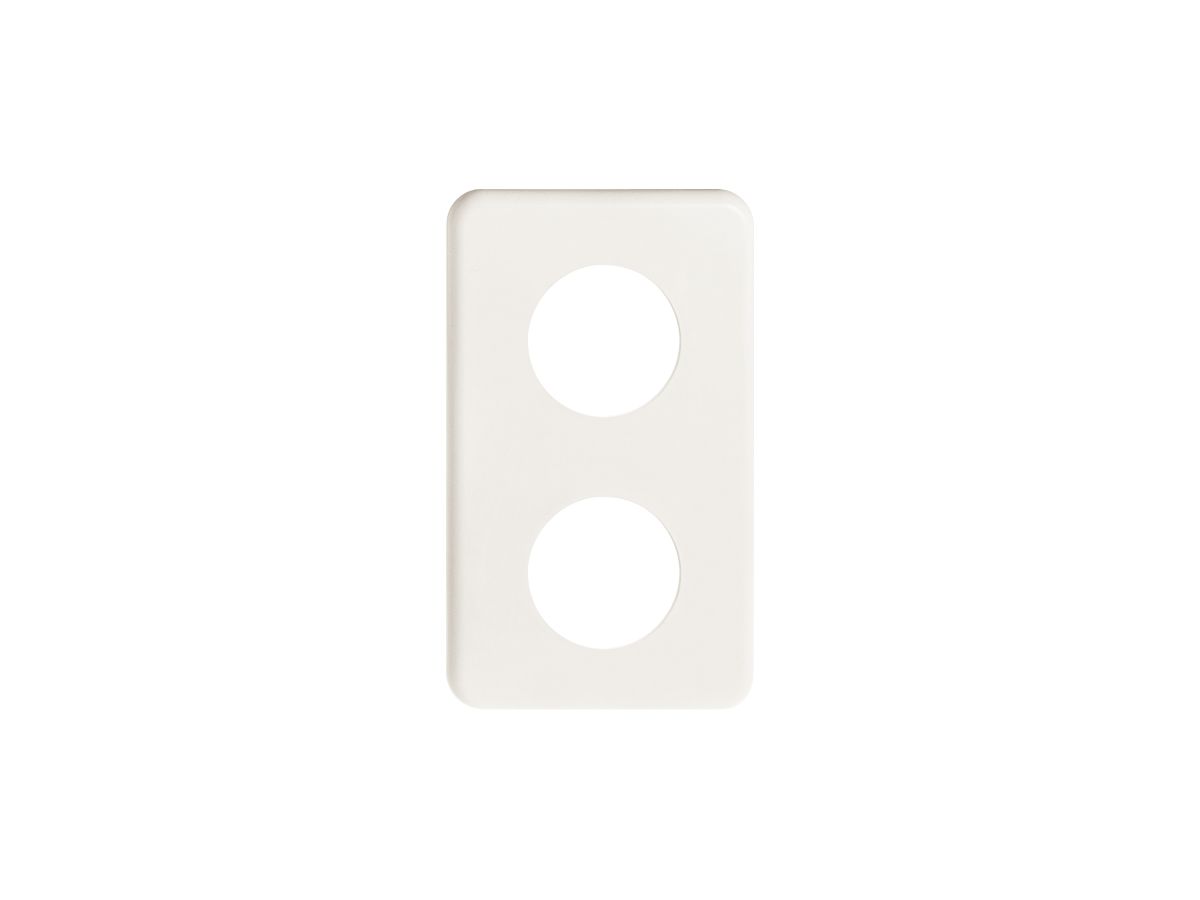 Abdeckplatte I-I 2×43mm weiss