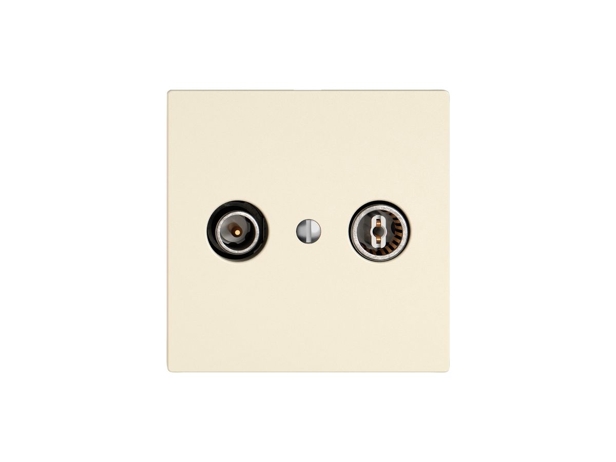 Antennendose TV-R EDIZIO.liv SNAPFIX® Durchgangsdose 11dB cr