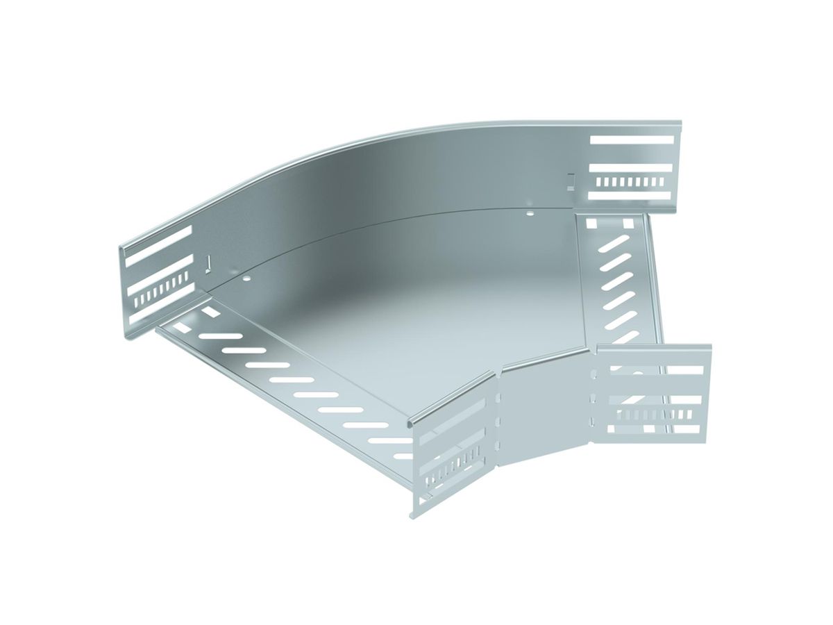 Bogen BET RB 45° 85×300mm Stahl bandverzinkt