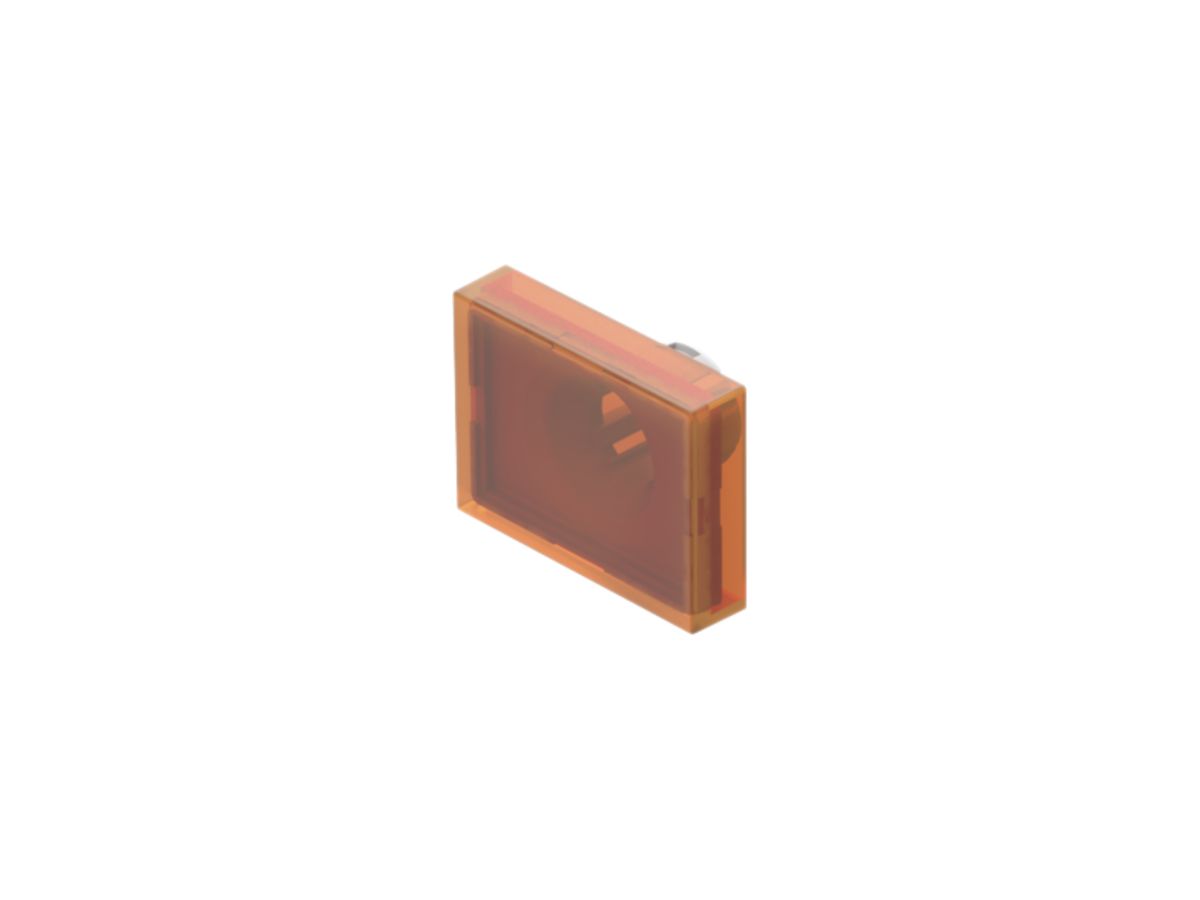 Druckhaube EAO61 18×24mm flach transparent, orange