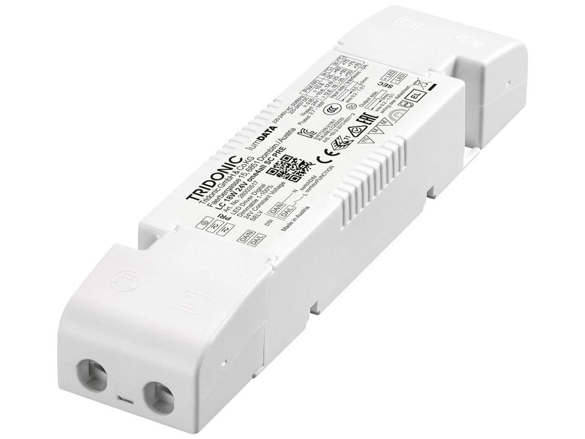 LED-Konverter Tridonic LC one4all SC PRE 18W 24V 175×43×30mm