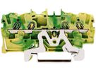 Durchgangsklemme WAGO TOPJOB S 2.5mm² 4L grün/gelb Serie 2002