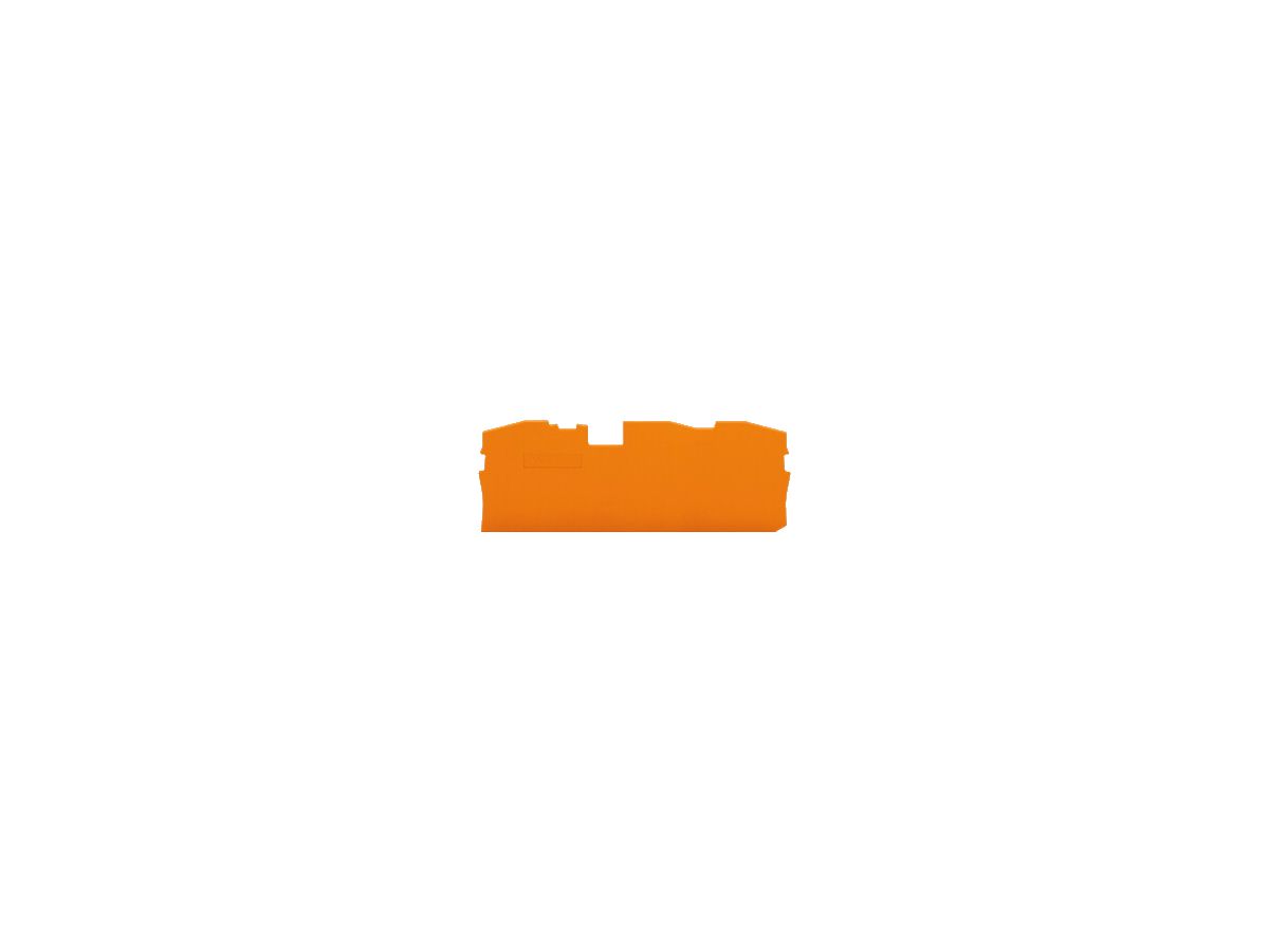 Abschlusswand WAGO TOPJOB-S orange 3P zu Serie 2016