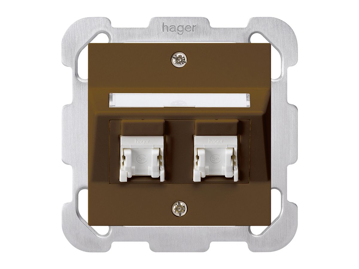 UP-Dose kallysto B Kat.5e 2RJ45/u braun