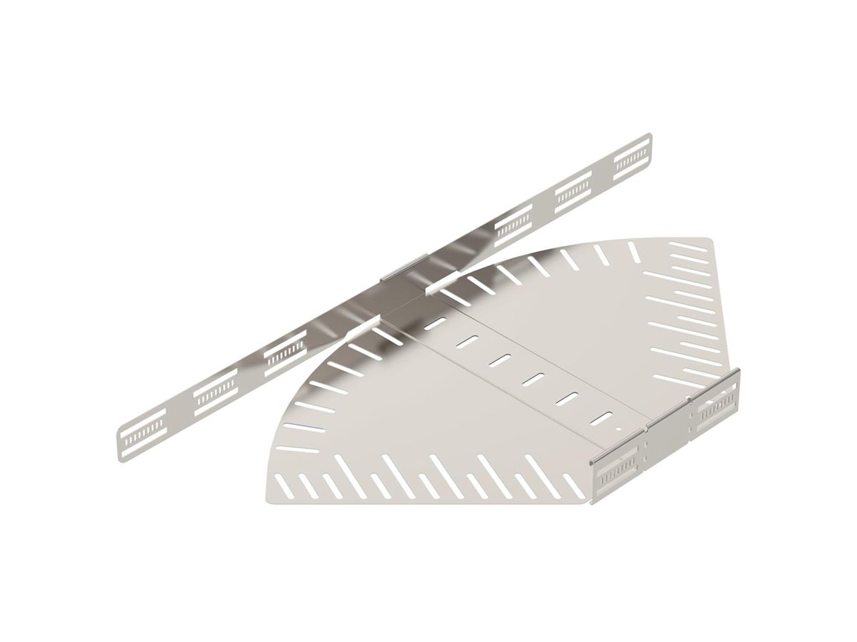 Bogen BET RB W verstellbar 60×400mm Edelstahl A2 blank