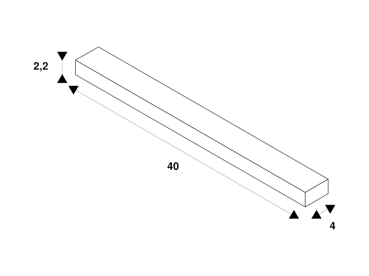LED-Betriebsgerät SLV 250W 24V ON/OFF 400×40mm