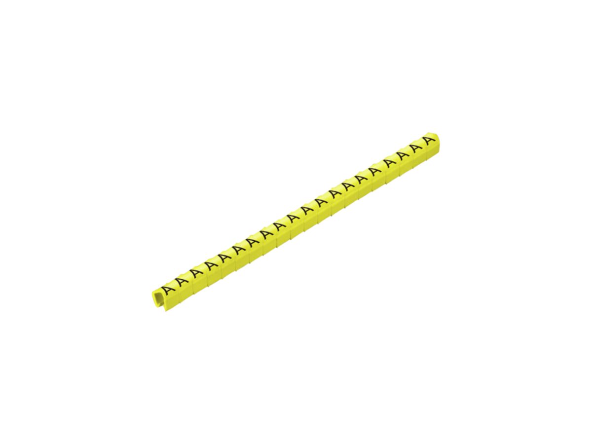 Leitermarkierer Weidmüller CLI C MP für Ø2…3mm 3×4mm Aufdruck: E, gelb