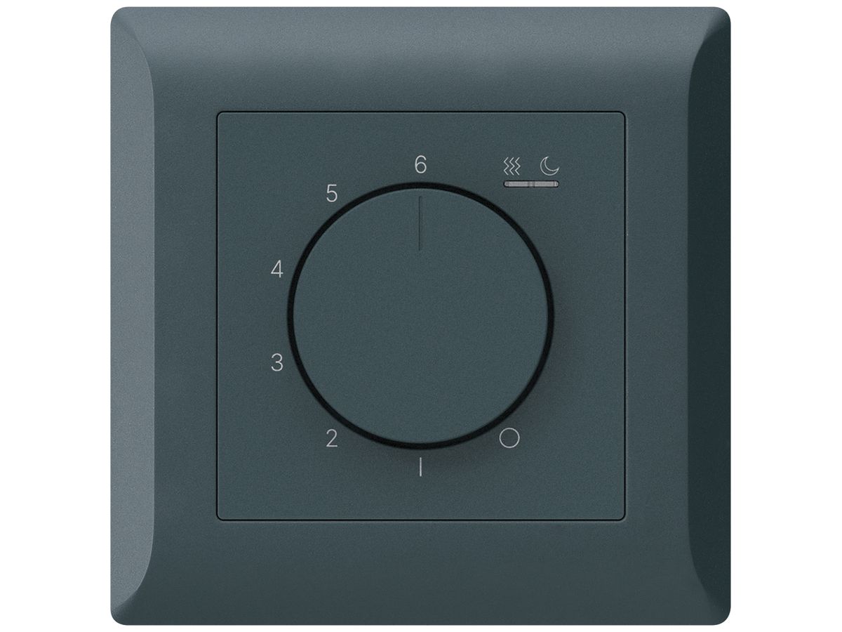 UP-Raumthermostat kallysto.line An/Aus 230VAC 16A 92×92mm anthrazit