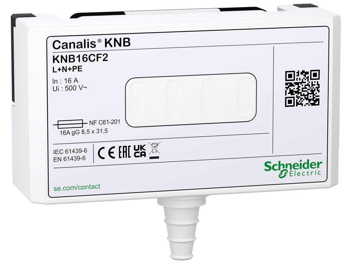 Abgangskasten Canalis KNB 16A für Zylindersicherungen NF L+N+PE