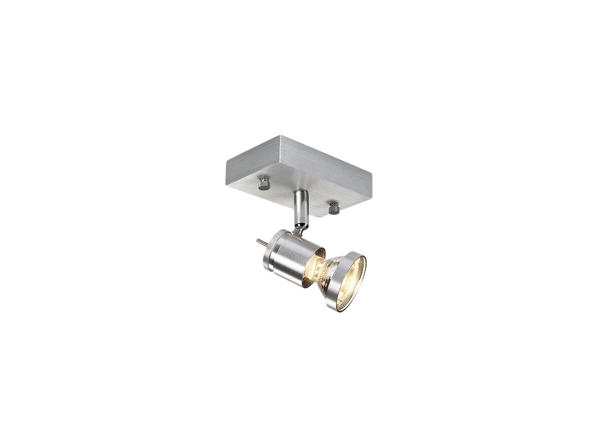 Decken-/Wandleuchte SLV ASTO, GU10 75W IP20 Aluminium gebürstet