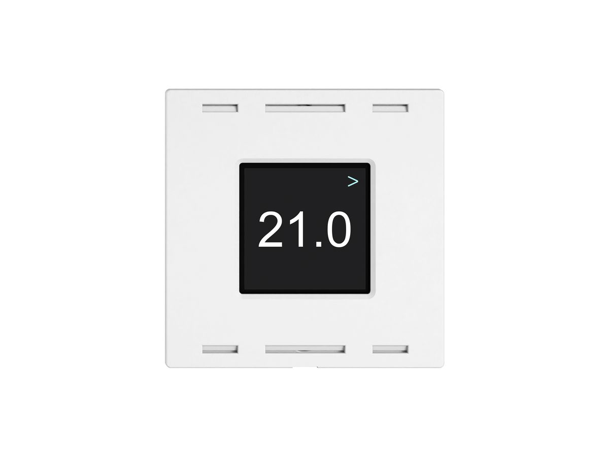 Bedienaufsatz zu Raumtemperatursensor EDIZIO.liv Wiser SNAPFIX® CO2 weiss