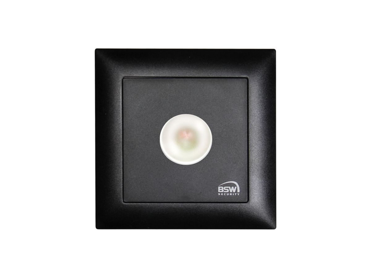UP-LED-Dauerleuchte BSW EDIZIOdue schwarz, 10…27VDC, IP20, grün