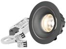 EB-LED-Spot maxLUCE MOON 8W 230V 650lm 3000K Loch-Ø80mm schwarz 36° IP44
