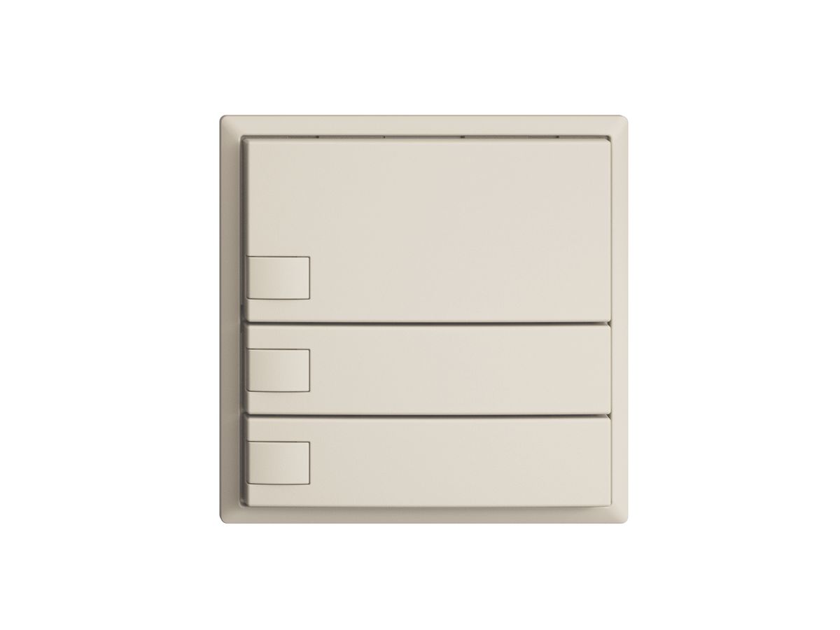 KNX-Taster RGB EDUE, 250mW, o.LED, 3×Taste, 1×Tastenbelegung, crema