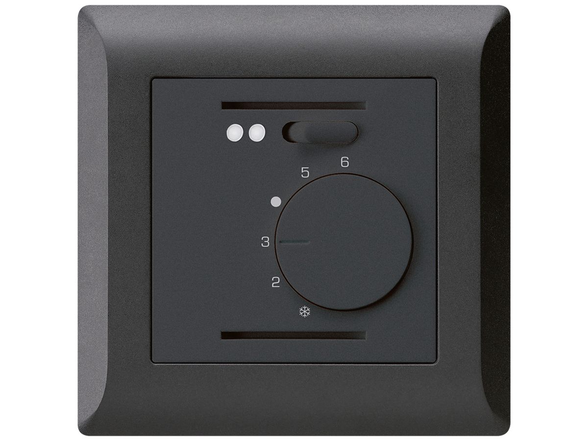 UP-Raumthermostat kallysto.line schwarz für Fussbodenheizung