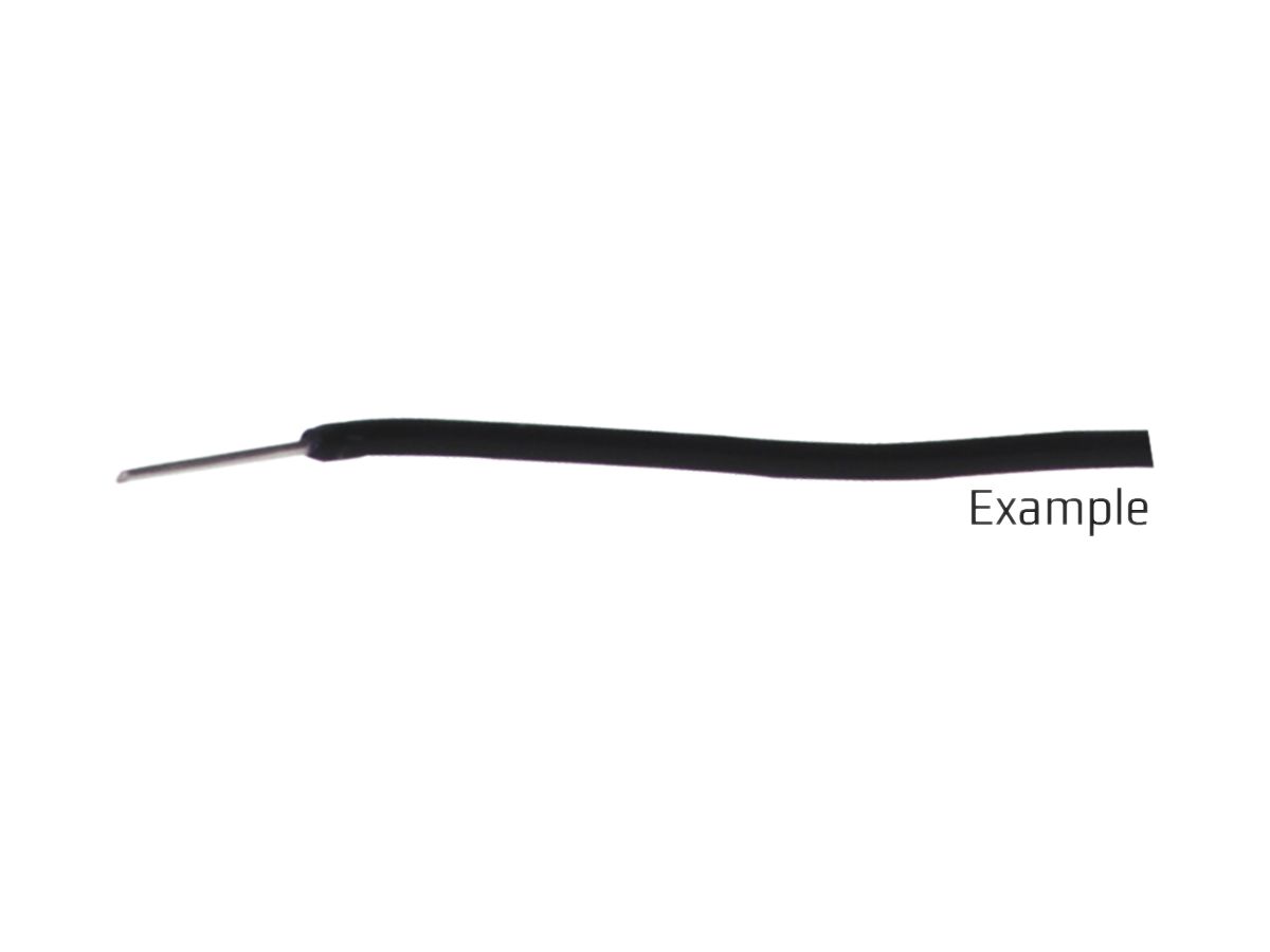 Verteilerdraht V83 2×0.5mm verzinnt schwarz/weiss