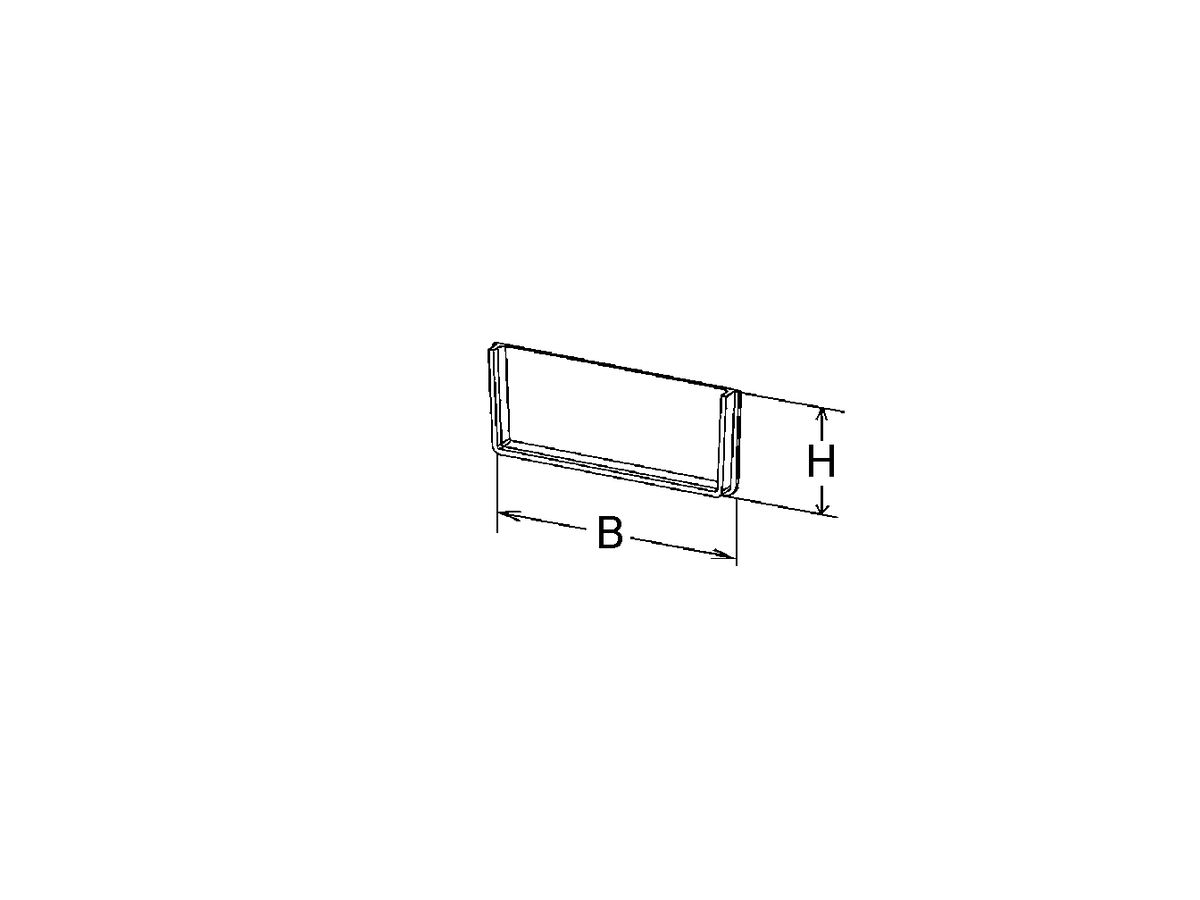 Endstück EBO 250×80mm