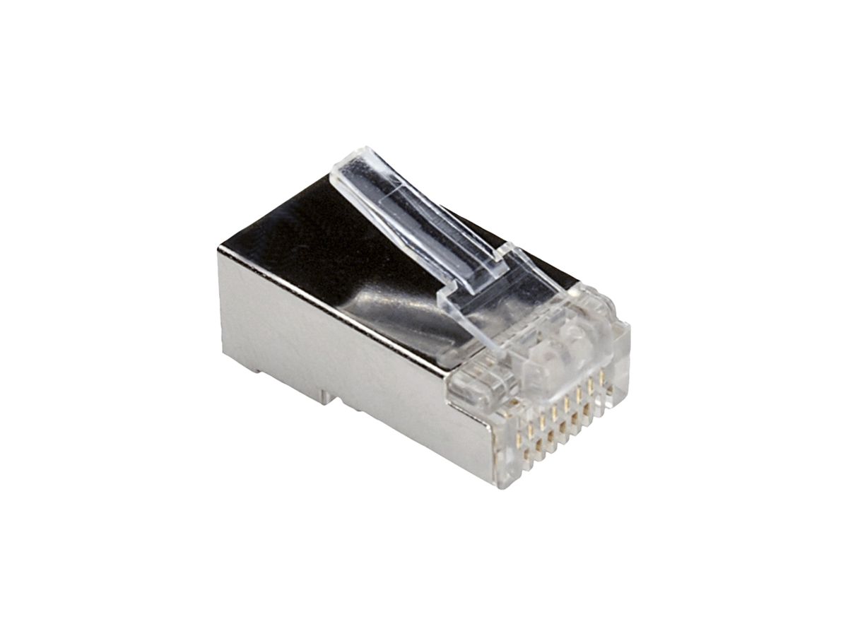 Feldstecker ROLINE Kat.6 RJ45 Crimp Silber 10Stk.