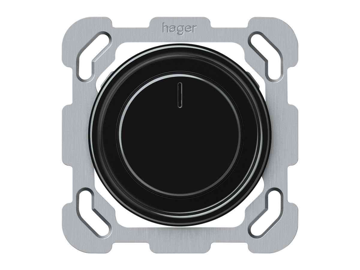 UP-Drehdimmer Uni-LED origin 230V 20…400VA/W 77×77mm schwarz