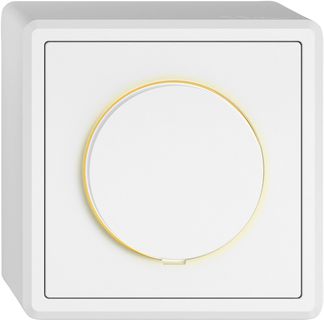 AP-Dimmer EDIZIO.liv SNAPFIX® bel.gb Universal 20…420W/20…420VA ws