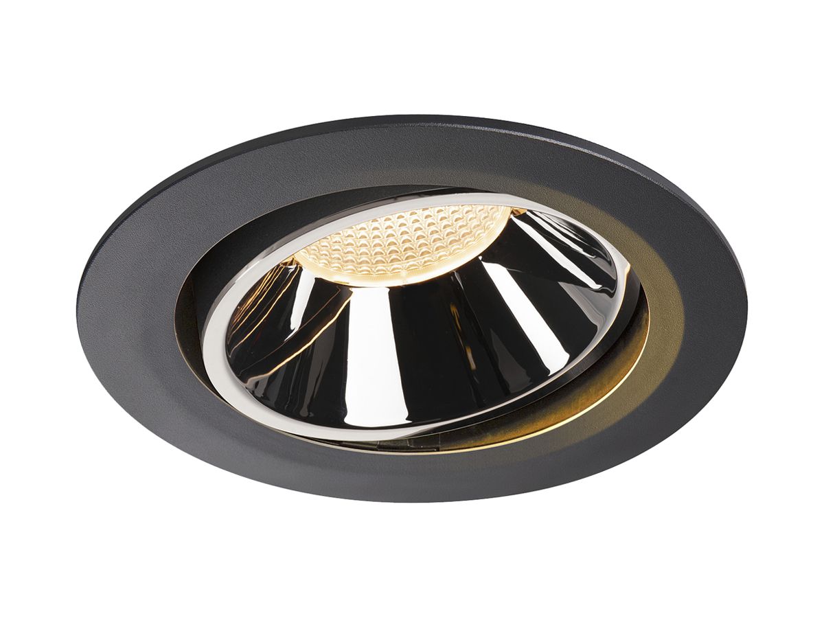 LED-Downlight SLV NUMINOS MOVE XL 37.4W 3400lm 2700K 20° DIM Ø190×118mm sz/Cr