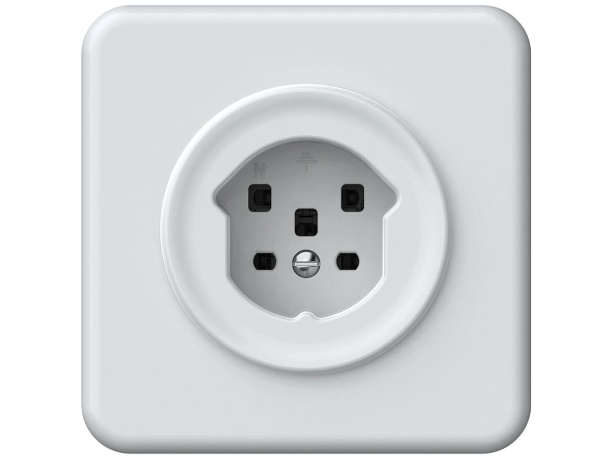 UP-Steckdose origin 1×Typ 25 16A 230V 92×92mm weiss