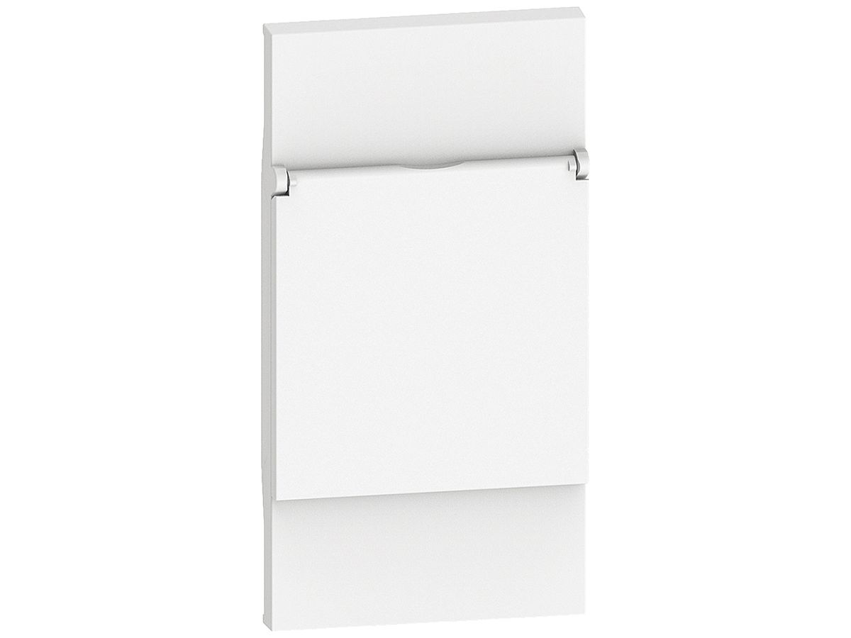 Abdeckung Living Now 2 Module für Schuko/FR/BE-Steckdose mit Klappdeckel weiss
