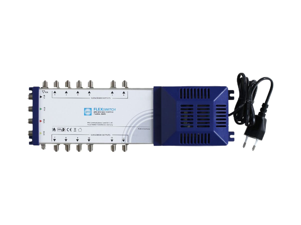 Multischalter WISI FLEXSWITCH 5/12, Stand alone, terrestrisch aktiv