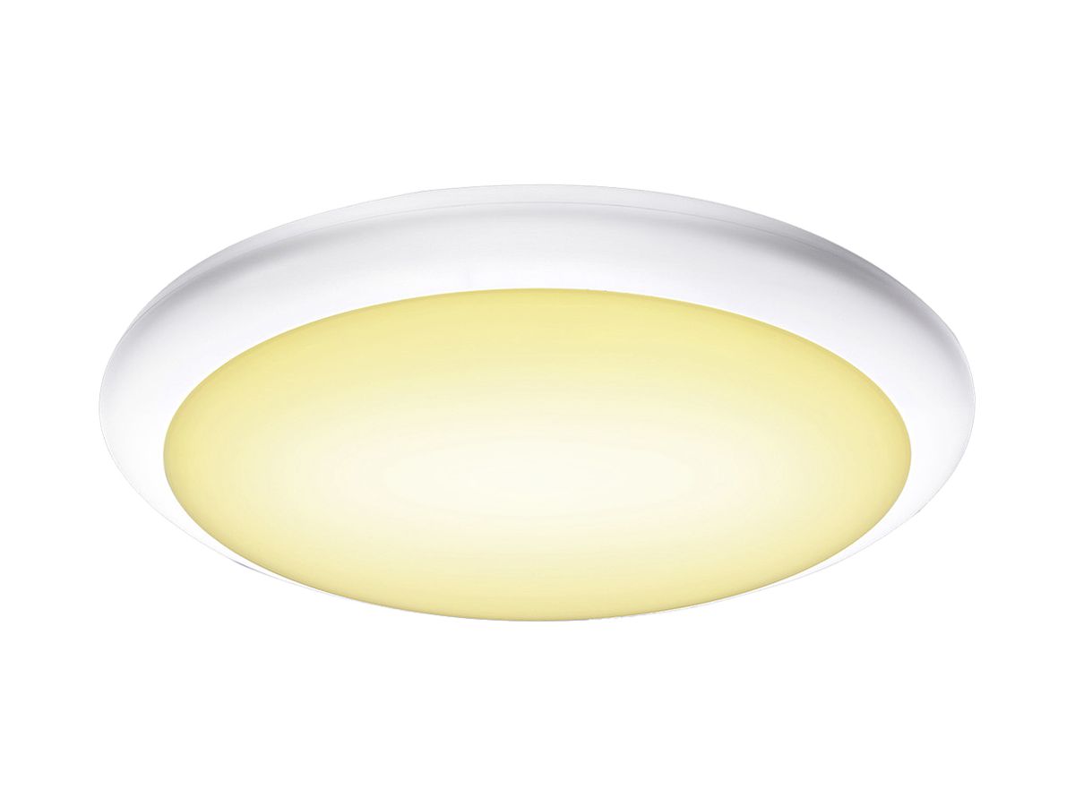 LED-Decken-/Wandleuchte SLV RUBA 27 12W 1100lm 3000/4000K 120° IP65 weiss