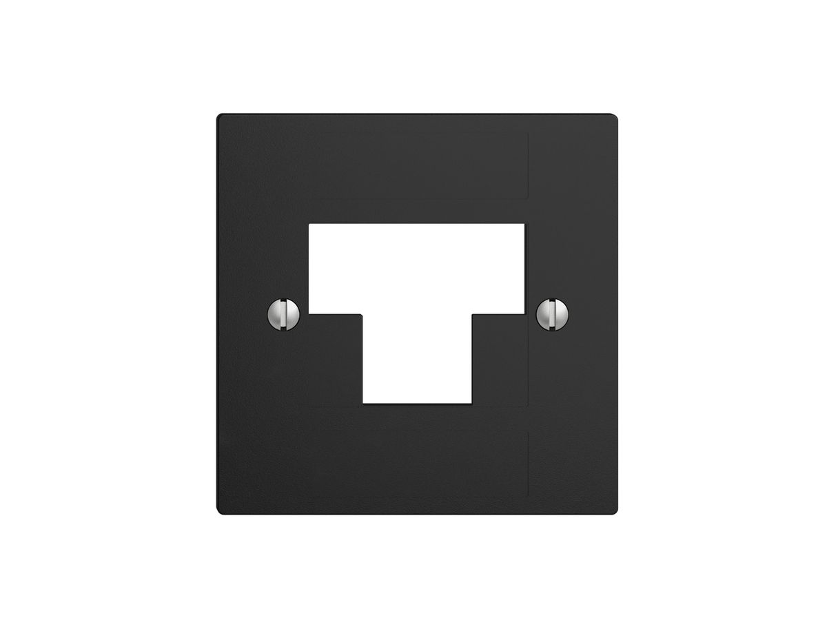 Frontplatte 2×RJ45 ITplus EDIZIOdue schwarz