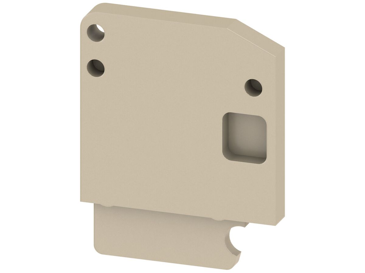 Abschlussplatte Weidmüller ADK1 22×3mm beige