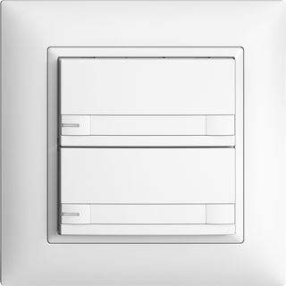KNX Secure Taster, RGB, mit LED, mit Papiereinlage