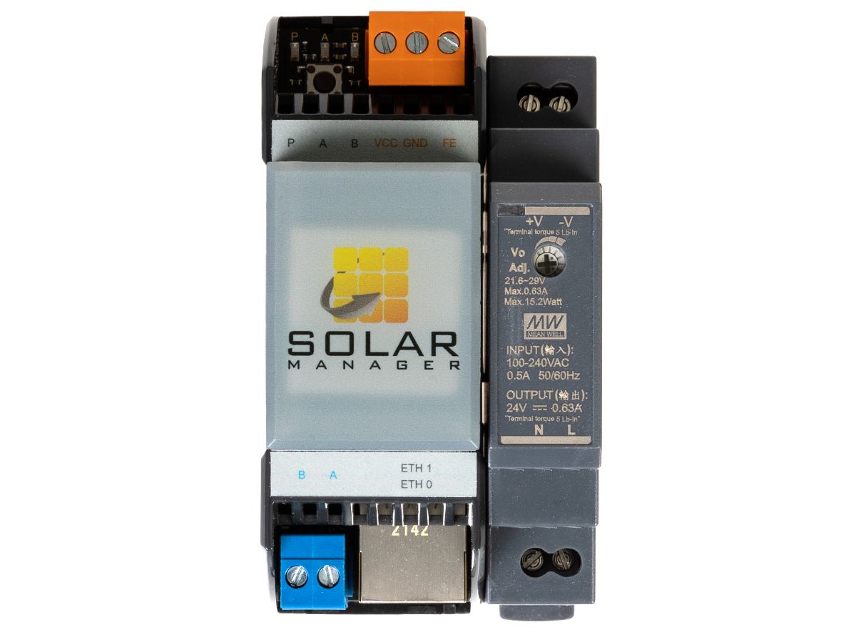 Solar Manager Connect Gateway - Lan, RS485, Hutschiene-Montage