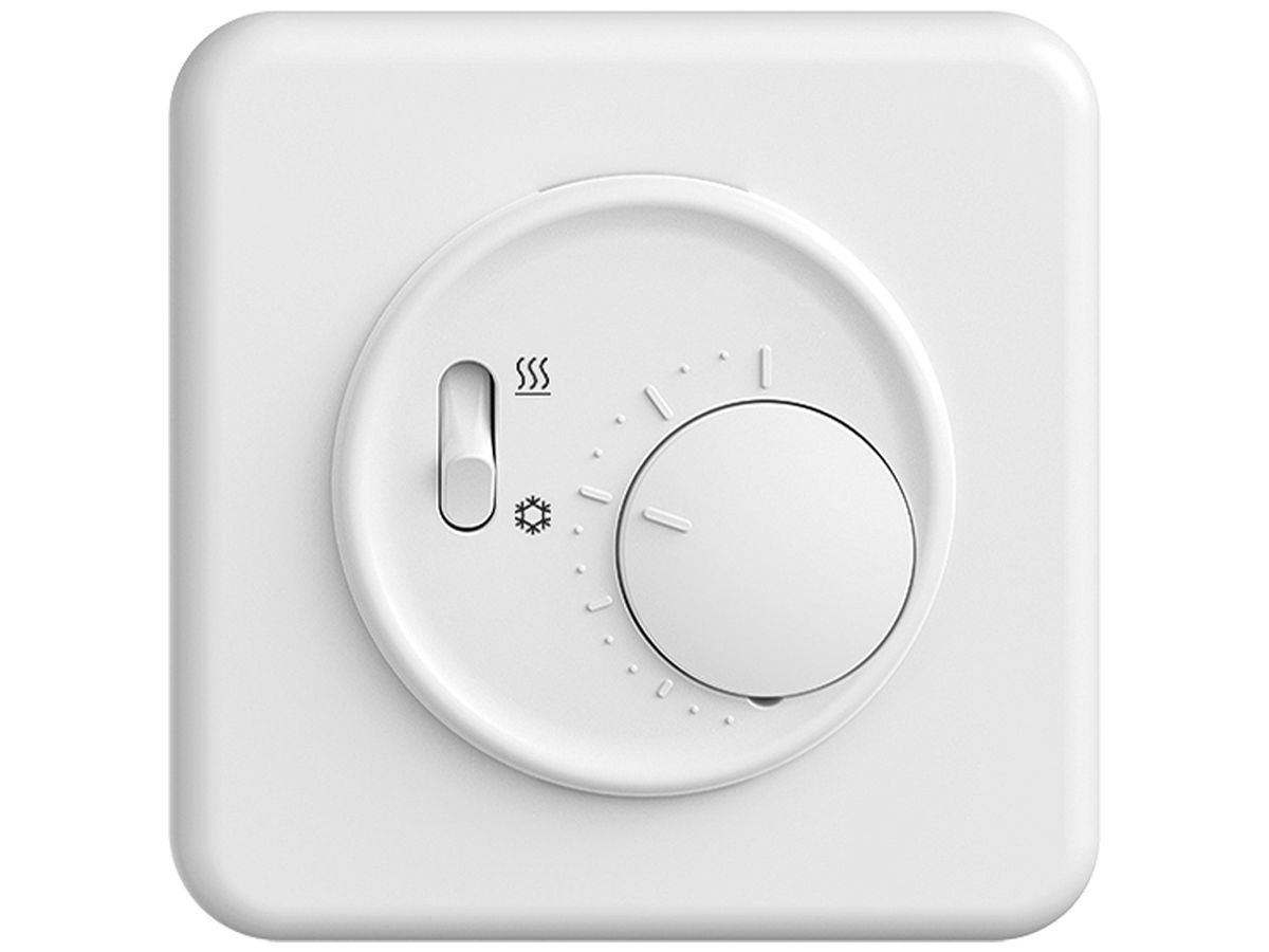 UP-Montageset STANDARDdue SNAPFIX® für Thermostat mit Schalter Heizen/Kühlen ws