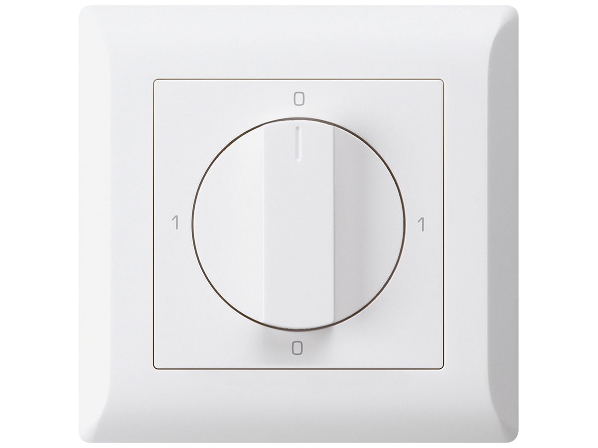 UP-Drehschalter kallysto.line 0/2L weiss mit Drehgriff