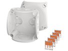 AP-Abzweigdose Hensel DK 0102 W WAGO 5×3L×2.5mm² 84×84×55mm IP66 gu