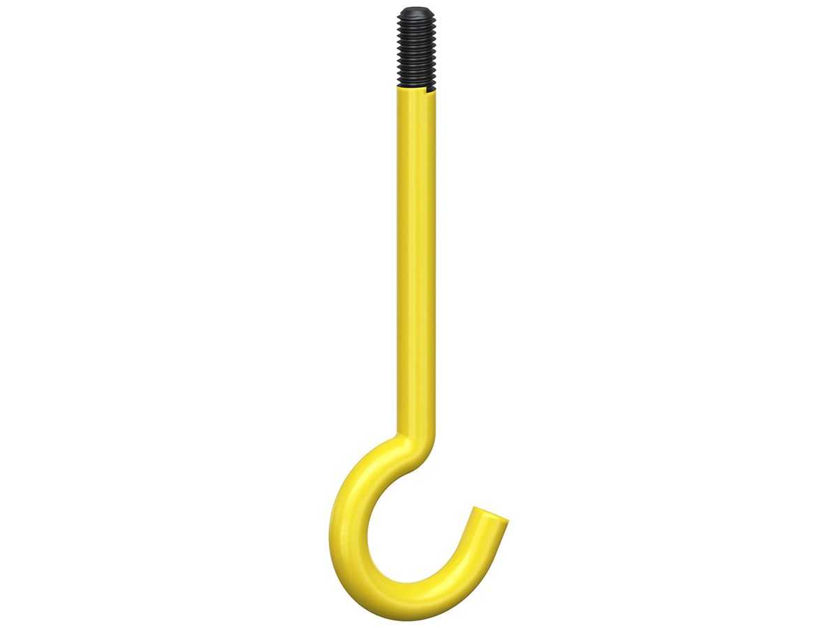 Hakenschraube Kaiser Ø26mm M5×55mm isoliert gelb