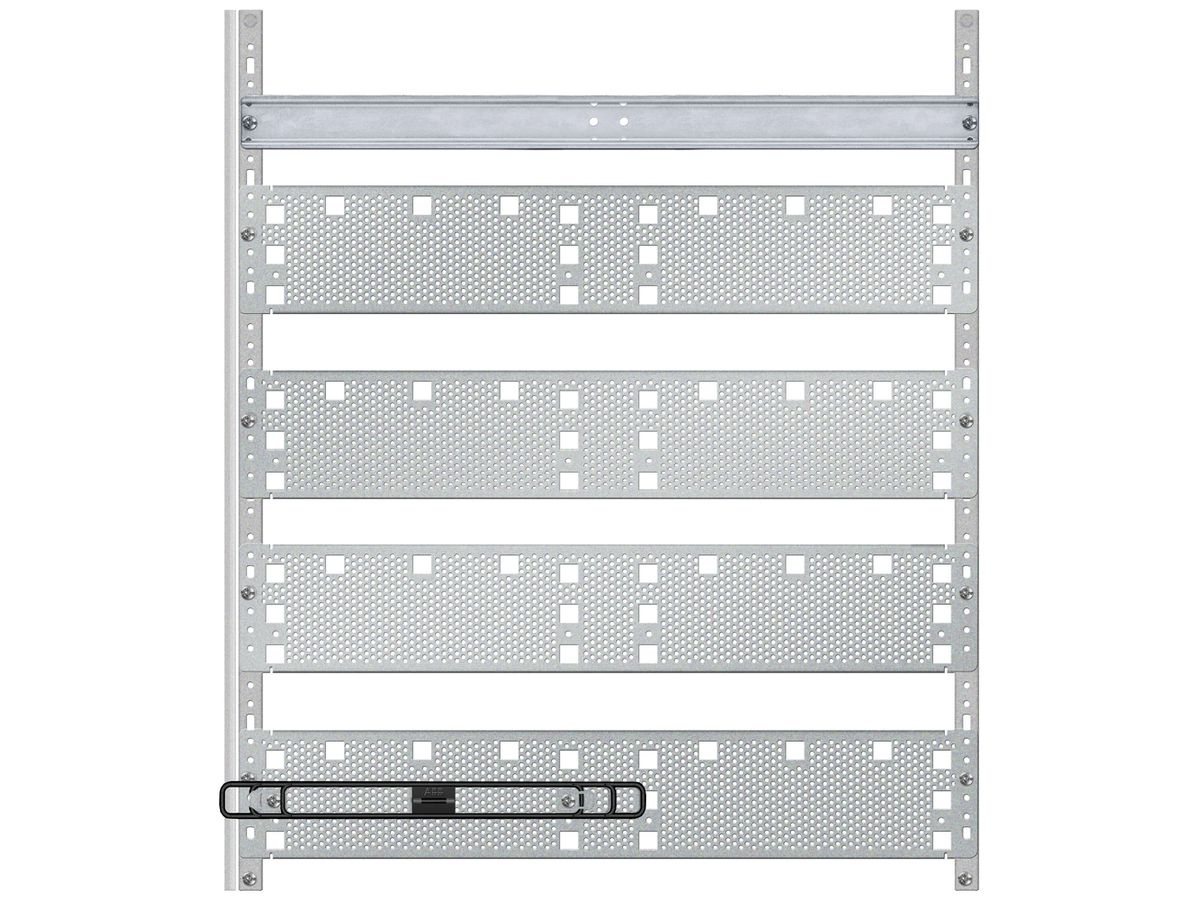 Mediafeld ABB, für Kleinverteiler Leerschränke, 2 feldrig, 4 Reihen Bauhöhe 0