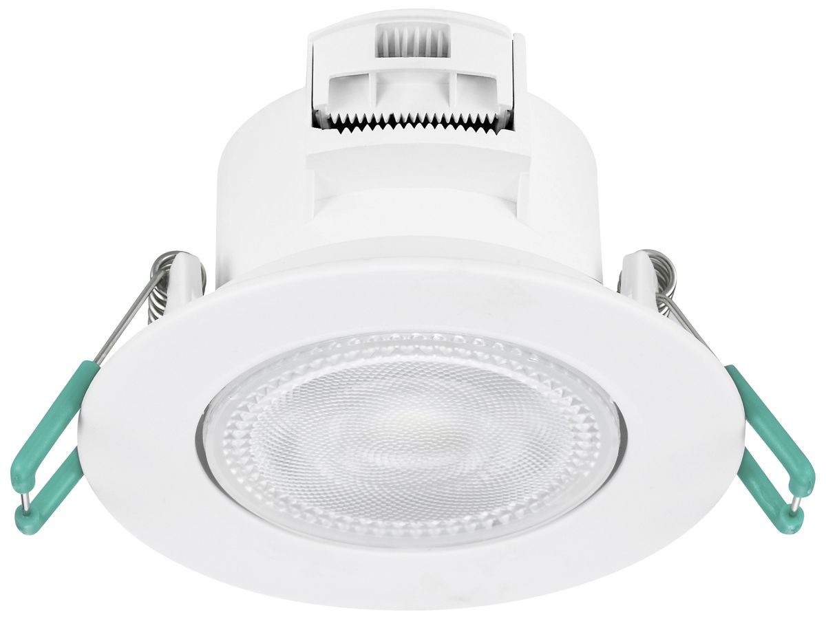 EB-LED-Spot Sylvania SYLSPOT 4.8W 500lm 840 IP44 38° Ø87 weiss 3 Stk