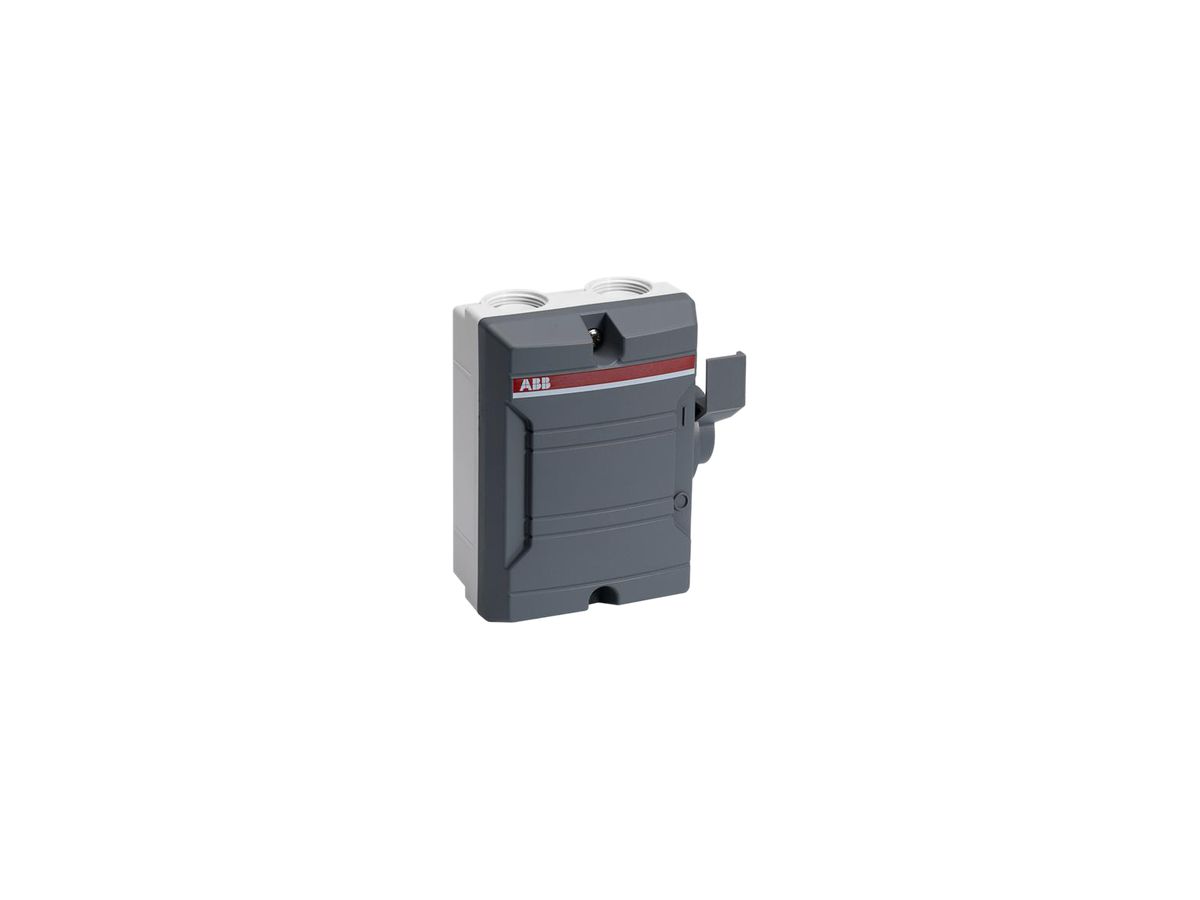 AP-Anlageschalter ABB 3-polig 25 A 400V hellgrau/dunkelgrau