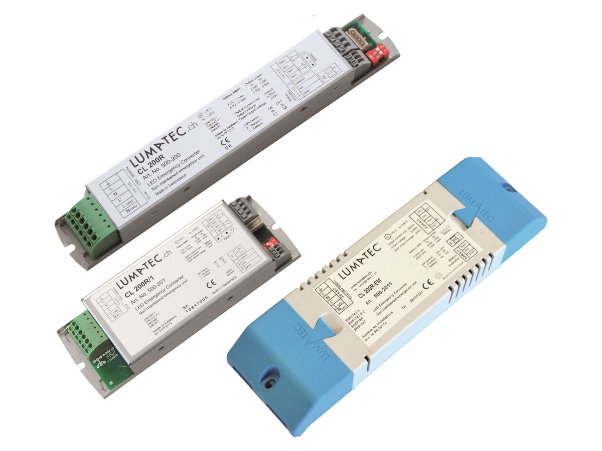Notlicht-Set Lumatec CL 200R/1-TA-7.2 4.5W LED 1…3h ST NiMH 7.2V