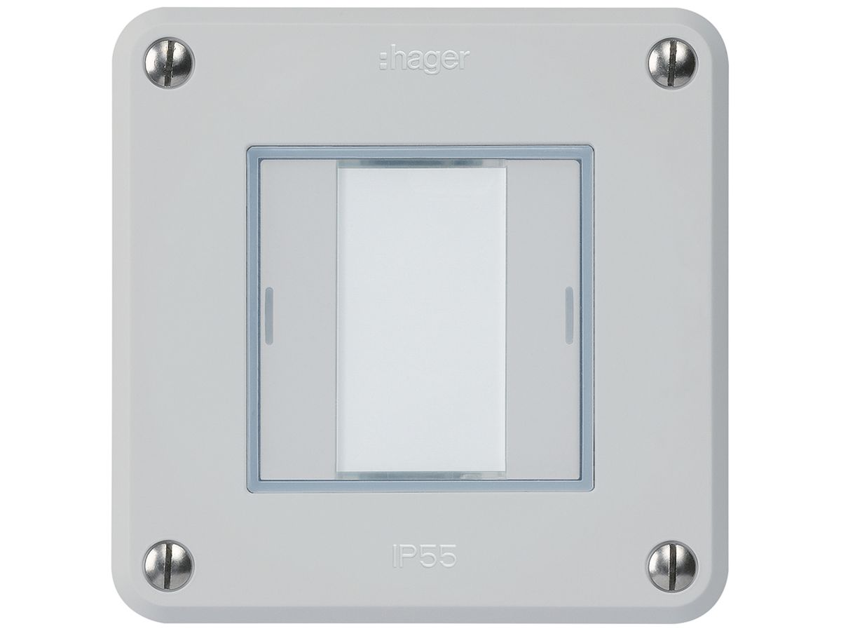 UP-Taster robusto A KNX 2× RGB LED s/e-link hellgrau