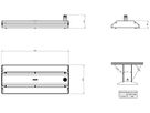 LED-Hallenstrahler GentleSpace 98W 17000lm 840 IP65 VNB DALI 254×600