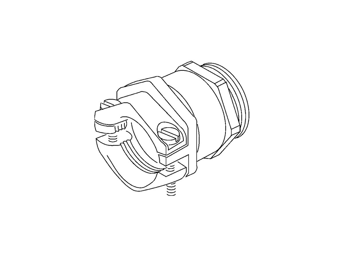 Kabelverschraubung M25 17…19mm Messing vernickelt