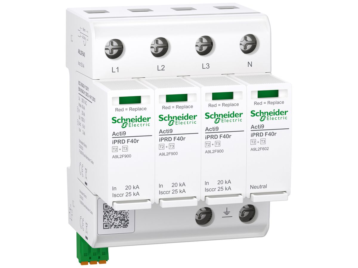 Überspannungsableiter Acti9 iPRD F40r Typ 2+3 TN-S TT 3P 240V 4TE