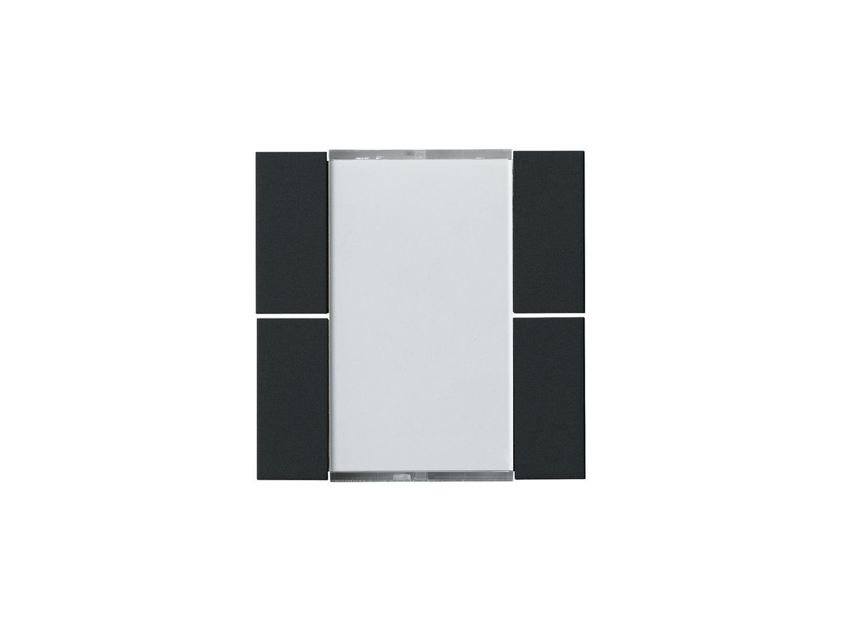 Frontset Hager kallysto 4×KNX schwarz