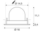 EB-LED-Downlight SLV NUMINOS GIMBLE L, 25.4W 700mA 2450lm 4000K 55° ws